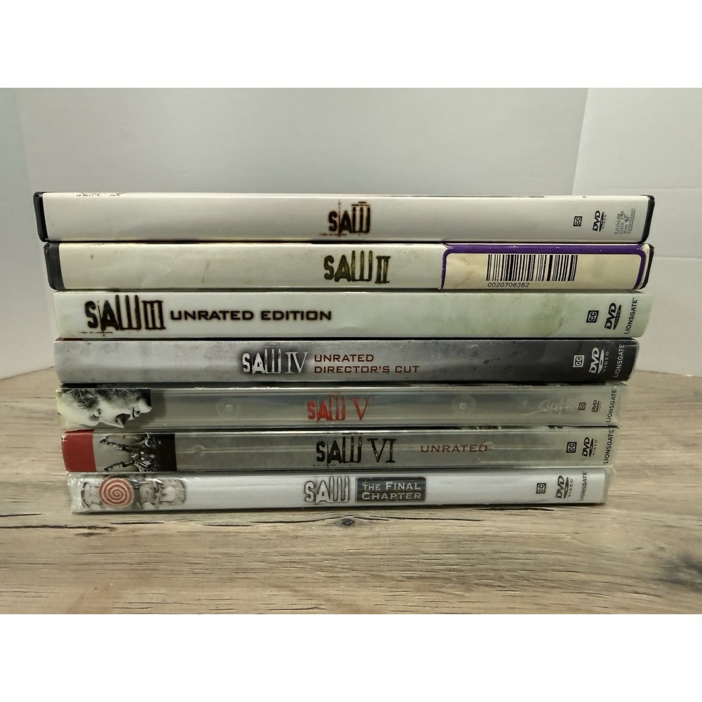 SAW Complete DVD Series Film Collection 1-7 SAW 1 2 3 4 5 6 7 Final Chapter